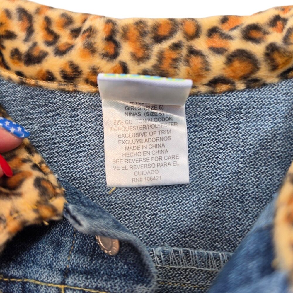 Lil Jellybean JB Kids Girls Denim Skirt Jacket Outfit Size 5 Boutique Deadstock - Picture 5 of 12